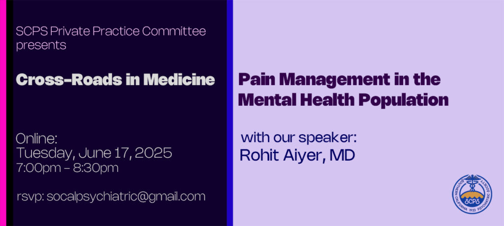 Cross-Roads in Medicine - Pain Management in the Mental Health Population