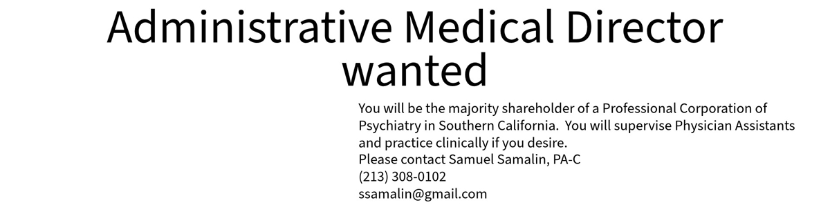 Administrative Medical Director