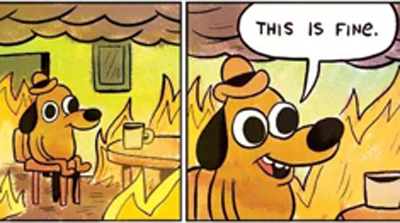 This is fine. This is fine.